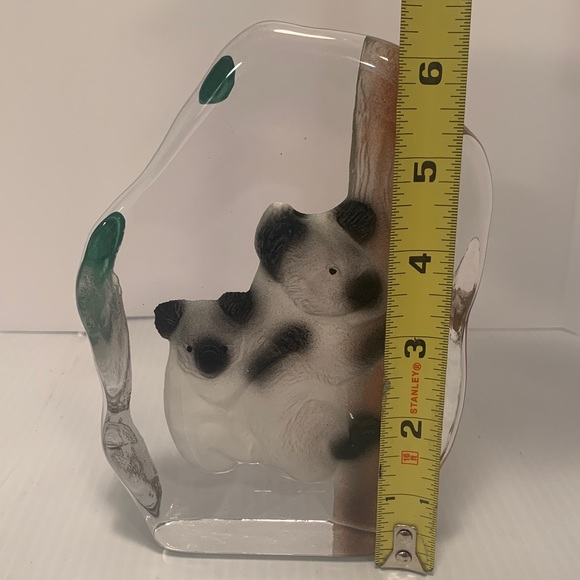 Cristal D’ Arques Koala Mother & Baby Leaded Crystal Glass Art Piece: France - Picture 6 of 8